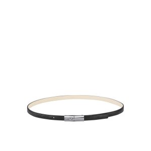Cinture Longchamp Pelle Nere | 36501-UBCX