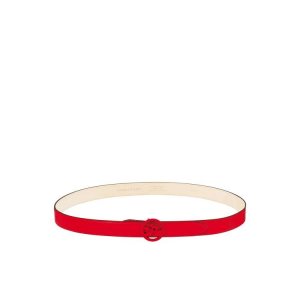 Cinture Longchamp Vermilion Pelle Rosse | 52037-ZFPI