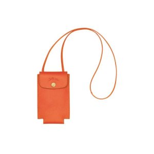 Cover Longchamp With Pizzo Pelle Arancioni | 17058-IBRO