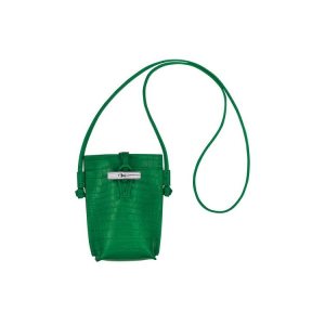 Cover Longchamp With Pizzo Pelle Verdi | 92516-JZVC