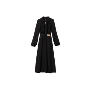 Gonne Longchamp Lana Vergine Nere | 48692-DNYS