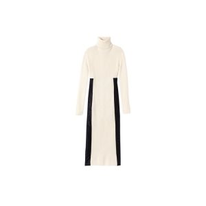 Gonne Longchamp Lavorato A Maglia Long Ecru Lana Vergine Beige | 26081-SALO