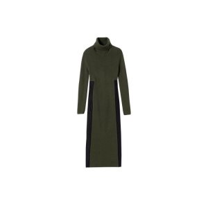 Gonne Longchamp Lavorato A Maglia Long Lana Vergine Khaki | 05279-JOUR