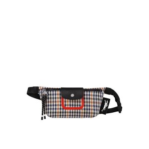 Marsupio Longchamp Tela Blu Marino Marroni | 94205-RALK