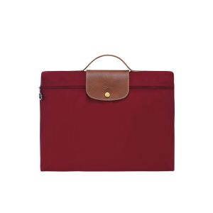 New Longchamp Briefcase S Recycled canvas Rosse | 50634-TFRY
