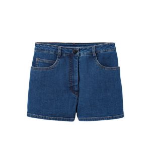 Pantaloni Longchamp Shorts Cotone Blu | 60849-PGYM