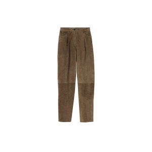 Pantaloni Longchamp Trousers Pelle Khaki | 30961-RJNL