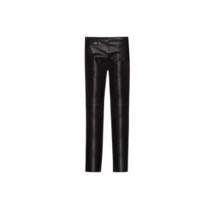 Pantaloni Longchamp Trousers Pelle Nere | 21976-RZST