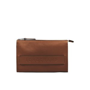 Pochette Longchamp High-tech Pelle Marroni | 57620-EDYZ