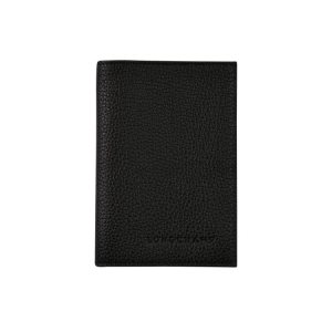 Pochette Longchamp Passport Cover Pelle Nere | 25308-SOEC