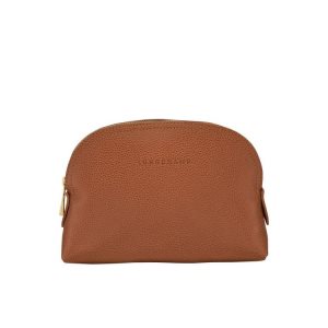 Pochette Longchamp Pouch Caramel Pelle Marroni | 36874-FQHD