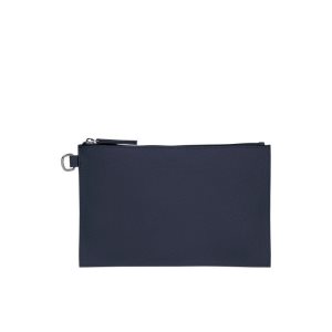 Pochette Longchamp Pouch Pelle Blu Marino | 23071-FADH