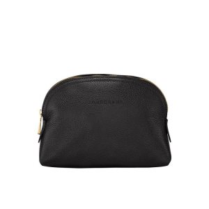 Pochette Longchamp Pouch Pelle Nere | 41289-TZUM