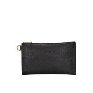 Pochette Longchamp Pouch Pelle Nere | 70195-MOCL