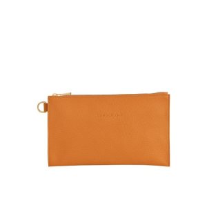 Pochette Longchamp Pouch Saffron Pelle Arancioni | 50378-NFLJ