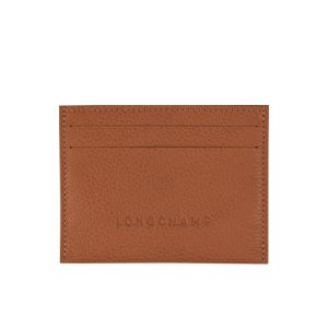 Portacarte Longchamp Caramel Pelle Marroni | 43260-FMGR