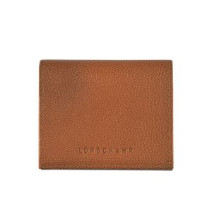 Portacarte Longchamp Caramel Pelle Marroni | 46139-XNQT