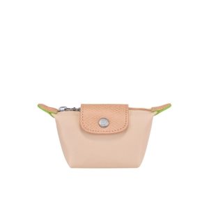 Portacarte Longchamp Flowers Recycled canvas Rosa Chiaro | 40583-JULG