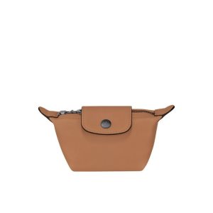 Portacarte Longchamp Hazelnut Pelle Beige | 73184-ALWI