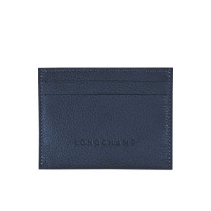 Portacarte Longchamp Pelle Blu Marino | 28940-FWBR