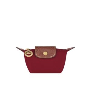 Portacarte Longchamp Recycled canvas Rosse | 19352-XGOS