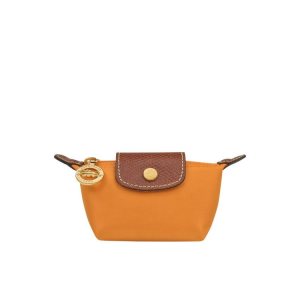 Portacarte Longchamp Saffron Recycled canvas Arancioni | 19357-MDSZ