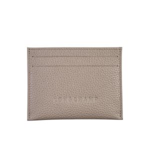 Portacarte Longchamp Turtledove Pelle Grigie | 39728-EVJI