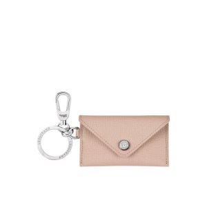 Portachiavi Longchamp Envelope Ring Hawthorn Pelle Rosa | 58032-IQNG
