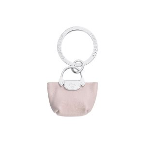Portachiavi Longchamp Pliage Pelle Rosa | 40975-TZNX