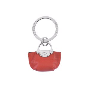 Portachiavi Longchamp Pliage Terracotta Pelle Arancioni | 16502-TFXQ