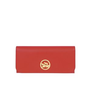 Portafogli Longchamp Long Continental Pelle Arancioni | 05487-LKRC
