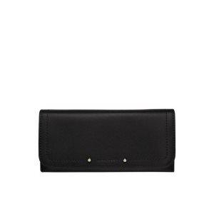 Portafogli Longchamp Long Continental Pelle Nere | 39674-PYMR