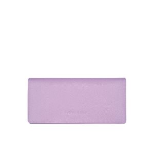 Portafogli Longchamp Long Continental Pelle Viola | 59078-STQP