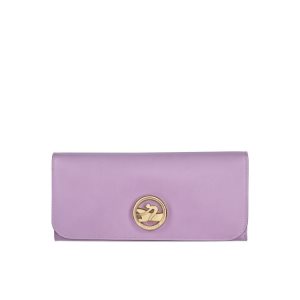 Portafogli Longchamp Long Continental Pelle Viola | 86429-JCHE