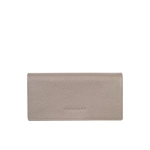 Portafogli Longchamp Long Continental Turtledove Pelle Grigie | 84570-MRFE