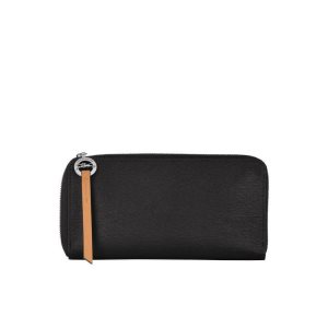 Portafogli Longchamp Long With Zip Around Tela Nere | 68925-LNHP