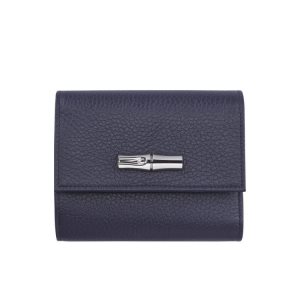 Portafogli Longchamp Pelle Blu Marino | 75601-KZWC