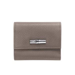 Portafogli Longchamp Pelle Grigie | 67510-VZAQ
