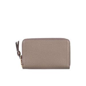 Portafogli Longchamp Pelle Grigie Marroni | 65897-OJLP