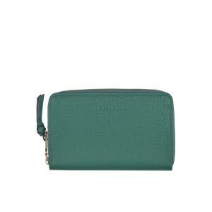 Portafogli Longchamp Pelle Grigie Verdi | 97284-EDAM