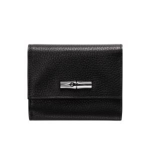 Portafogli Longchamp Pelle Nere | 20937-YLAQ
