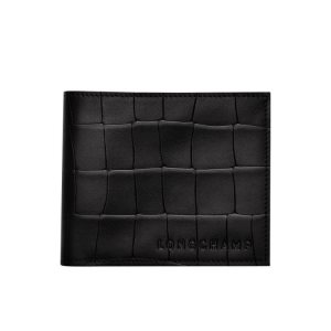 Portafogli Longchamp Pelle Nere | 26573-DOGJ