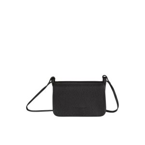 Portafoglio Con Cerniera Longchamp On Pelle Nere | 57682-MNXQ
