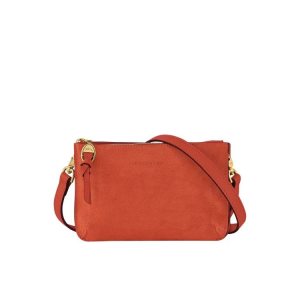 Portafoglio Con Cerniera Longchamp Pouch Marmelade Pelle Arancioni | 43098-EIQZ