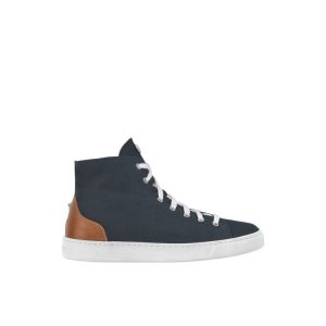 Scarpe Da Ginnastica Longchamp Cotone Blu Marino | 05924-GYTX
