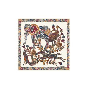 Sciarpe Longchamp Scarf 50 Ecru Silk Beige | 86530-JTZN