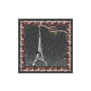 Sciarpe Longchamp Scarf 50 Gun Metal Silk Grigie | 62947-PVSX
