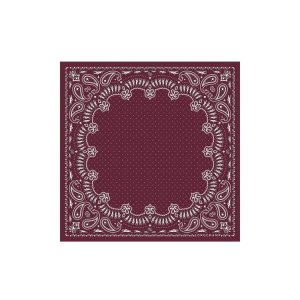 Sciarpe Longchamp Scarf 50 Silk Bordeaux | 14368-GPLD