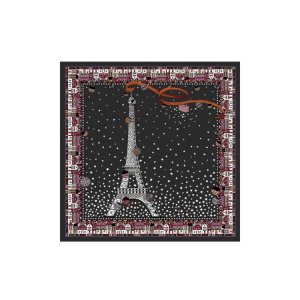 Sciarpe Longchamp Scarf 50 Silk Nere | 76342-XMZG