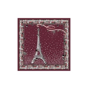 Sciarpe Longchamp Scarf 50 Silk Rosse | 31752-IONJ